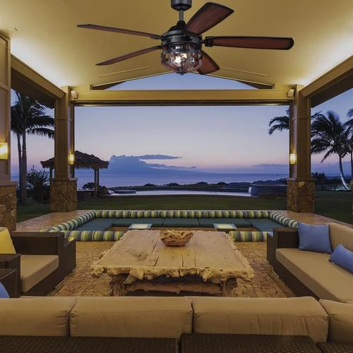 Promo 🌟 Patriot Lighting™ Dalebrooke 54" Black & Replica Wood Indoor/Outdoor LED Ceiling Fan 😀 7 Promo 🌟 Patriot Lighting™ Dalebrooke 54" Black & Replica Wood Indoor/Outdoor LED Ceiling Fan 😀 - Image 5