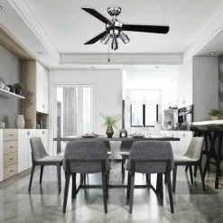Wholesale ❤️ Patriot Lighting™ Jette III 42" Chrome Indoor LED Ceiling Fan ❤️ 12 Wholesale ❤️ Patriot Lighting™ Jette III 42" Chrome Indoor LED Ceiling Fan ❤️ -Patriot Light Store 355 0666 IU
