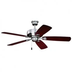 Cheapest 🔔 Patriot Lighting™ Tempo II 52" Satin Nickel Indoor LED Ceiling Fan ❤️ -Patriot Light Store 355 0671 WOLK