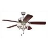 Cheapest 🔔 Patriot Lighting™ Tempo II 52" Satin Nickel Indoor LED Ceiling Fan ❤️ -Patriot Light Store 355 0671 P