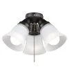 Budget 👍 Patriot Lighting® Porter II 3-Light Oil-Rubbed Bronze LED Ceiling Fan Light ✔️ -Patriot Light Store 355 3105 P