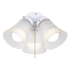 Best deal ❤️ Patriot Lighting® Cluster 3-Light White LED Ceiling Fan Light ✔️