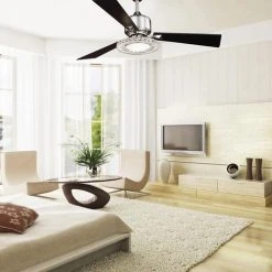 Coupon 🛒 Patriot Lighting® Elegant Home Crescent 52" Brushed Nickel Indoor LED Ceiling Fan 👍 -Patriot Light Store 355 6703 IU