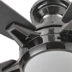 Best Sale 🛒 Patriot Lighting™ Ogun 52" Gunmetal Indoor LED Ceiling Fan 👍 -Patriot Light Store 3550022 20747 Bladeiron Closeup