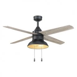 Discount 🎉 Patriot Lighting® Amanda 48" Matte Black Indoor LED Ceiling Fan ✔️ -Patriot Light Store 3550090 20762 Persp2 LightOn A