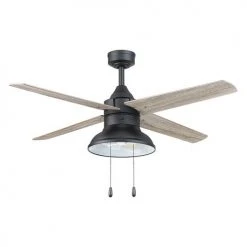 Discount 🎉 Patriot Lighting® Amanda 48" Matte Black Indoor LED Ceiling Fan ✔️ -Patriot Light Store 3550090 20762 Persp2 SideA