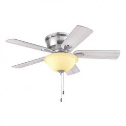Promo ⌛ Patriot Lighting™ Austin 42" Brushed Nickel Indoor LED Ceiling Fan ✨ 22 Promo ⌛ Patriot Lighting™ Austin 42" Brushed Nickel Indoor LED Ceiling Fan ✨ -Patriot Light Store 3550108 20765 Persp3 LightOn A