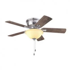 Promo ⌛ Patriot Lighting™ Austin 42" Brushed Nickel Indoor LED Ceiling Fan ✨ 21 Promo ⌛ Patriot Lighting™ Austin 42" Brushed Nickel Indoor LED Ceiling Fan ✨ -Patriot Light Store 3550108 20765 Persp3 LightOn B