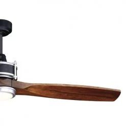 Cheapest ✔️ Patriot Lighting® Matrix 52" Matte Black & Brushed Silver Indoor/Outdoor LED Ceiling Fan ✔️ -Patriot Light Store 3550608 Alt4