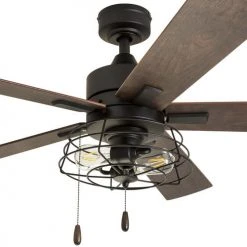 Hot Sale ✨ Patriot Lighting™ Miller Station 52" Matte Black Industrial Indoor LED Ceiling Fan 🔥 -Patriot Light Store 3550647 20681 Main2Zoomed