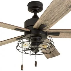 Hot Sale ✨ Patriot Lighting™ Miller Station 52" Matte Black Industrial Indoor LED Ceiling Fan 🔥 -Patriot Light Store 3550647 20681 MainZoomed
