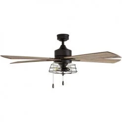 Hot Sale ✨ Patriot Lighting™ Miller Station 52" Matte Black Industrial Indoor LED Ceiling Fan 🔥 -Patriot Light Store 3550647 20681 Side