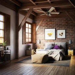 Hot Sale ✨ Patriot Lighting™ Miller Station 52" Matte Black Industrial Indoor LED Ceiling Fan 🔥 -Patriot Light Store 3550647 20681 bedroom