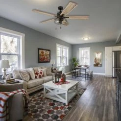 Hot Sale ✨ Patriot Lighting™ Miller Station 52" Matte Black Industrial Indoor LED Ceiling Fan 🔥 -Patriot Light Store 3550647 20681 livingroom