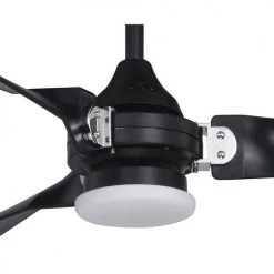 Best Sale ⭐ Patriot Lighting™ Istanbul 52" Black With Chrome Accent Indoor/Outdoor LED Ceiling Fan 🌟 -Patriot Light Store 3550703 Alt3