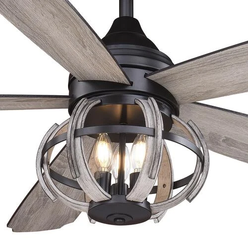 Best deal ⭐ Patriot Lighting® Elegant Home Nixie 52" New Bronze & Distressed Wood Indoor Ceiling Fan 💯 4 Best deal ⭐ Patriot Lighting® Elegant Home Nixie 52" New Bronze & Distressed Wood Indoor Ceiling Fan 💯 - Image 2