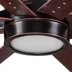 Budget 🔔 Patriot Lighting™ Grand Haven II 62" Oil-Rubbed Bronze Indoor LED Ceiling Fan ✨ -Patriot Light Store 3550713 ALT18