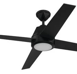 Outlet ✔️ Patriot Lighting™ Geo 52" Matte Black Indoor Integrated LED Ceiling Fan 🛒 -Patriot Light Store 3550720 Main 1
