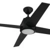 Outlet ✔️ Patriot Lighting™ Geo 52" Matte Black Indoor Integrated LED Ceiling Fan 🛒