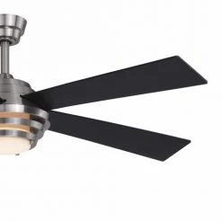 Brand new 😀 Patriot Lighting™ Kyoto 52" Brushed Nickel Indoor Integrated LED Ceiling Fan ⌛ -Patriot Light Store 3550733 Alt2