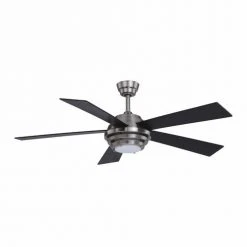 Brand new 😀 Patriot Lighting™ Kyoto 52" Brushed Nickel Indoor Integrated LED Ceiling Fan ⌛ -Patriot Light Store 3550733 Alt4