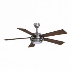 Brand new 😀 Patriot Lighting™ Kyoto 52" Brushed Nickel Indoor Integrated LED Ceiling Fan ⌛ -Patriot Light Store 3550733 Alt5