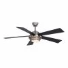 Brand new 😀 Patriot Lighting™ Kyoto 52" Brushed Nickel Indoor Integrated LED Ceiling Fan ⌛ -Patriot Light Store 3550733 Master