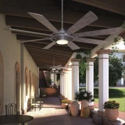 Best Sale ⌛ Patriot Lighting™ Holland 68" Painted Galvanized Indoor/Outdoor Integrated LED Ceiling Fan 🎉 -Patriot Light Store 3550735 Alt10