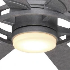 Best Sale ⌛ Patriot Lighting™ Holland 68" Painted Galvanized Indoor/Outdoor Integrated LED Ceiling Fan 🎉 -Patriot Light Store 3550735 Alt4