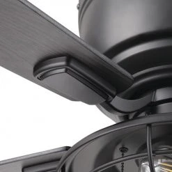 Flash Sale ⭐ Patriot Lighting™ Annetta 52" Matte Black LED Indoor/Outdoor Ceiling Fan 😍 -Patriot Light Store 3550748 20778 Bladeiron Closeup