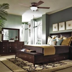 Hot Sale 🧨 Patriot Lighting™ Alston 52" Bronze Indoor LED Ceiling Fan ❤️ -Patriot Light Store 3557068 room1