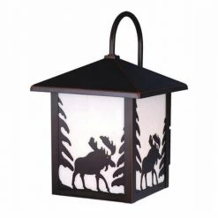 Discount 😉 Patriot Lighting® Moose Burnished Bronze Outdoor Wall Light 🎉 -Patriot Light Store 356 2226