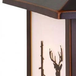 Discount 😍 Patriot Lighting® Deer Burnished Bronze Outdoor Wall Light ⭐ -Patriot Light Store 356 2229 FG