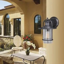 Cheap 🛒 Patriot Lighting® Merrick Oil-Rubbed Bronze Outdoor Motion Sensor Security Wall Light ⌛ -Patriot Light Store 356 3416 IU
