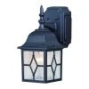 Cheap ❤️ Patriot Lighting® Galeana Textured Black Outdoor Wall Light W/ Outlet ⌛ -Patriot Light Store 356 3831 P