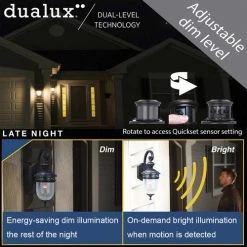Cheapest 🎉 Patriot Lighting® Elegant Home Dualux Oaklynn Forged Sienna Motion Sensor Outdoor Security Wall Light ❤️ -Patriot Light Store 356 3836 IU 1 NEW