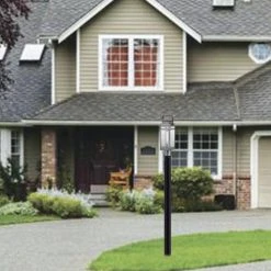 Outlet 😉 Patriot Lighting® Clermont Brushed Pewter And Textured Black Post Light 🥰 -Patriot Light Store 356 3838 IU