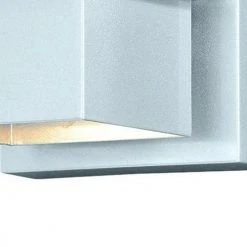 Cheap 😉 Patriot Lighting® Architecture Painted Satin Nickel Integrated LED Outdoor Wall Light ⌛ -Patriot Light Store 356 9936 FG