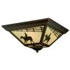 Best Pirce ⭐ Patriot Lighting® Cowboy Burnished Bronze 3-Light Flush Mount Ceiling Light 😀 2 Best Pirce ⭐ Patriot Lighting® Cowboy Burnished Bronze 3-Light Flush Mount Ceiling Light 😀 -Patriot Light Store 356 9945 P SF