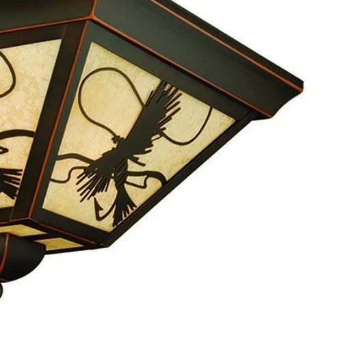 Best Sale 😉 Patriot Lighting® Fly Fish Burnished Bronze Outdoor Flush Mount Ceiling Light 💯 4 Best Sale 😉 Patriot Lighting® Fly Fish Burnished Bronze Outdoor Flush Mount Ceiling Light 💯 - Image 2