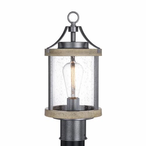 Wholesale ⌛ Patriot Lighting® Elegant Home Brooklyn Natural Iron & Distressed Faux Wood Post Light 🎁 4 Wholesale ⌛ Patriot Lighting® Elegant Home Brooklyn Natural Iron & Distressed Faux Wood Post Light 🎁 - Image 2