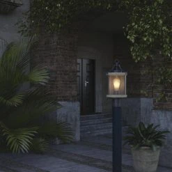 Wholesale ⌛ Patriot Lighting® Elegant Home Brooklyn Natural Iron & Distressed Faux Wood Post Light 🎁 7 Wholesale ⌛ Patriot Lighting® Elegant Home Brooklyn Natural Iron & Distressed Faux Wood Post Light 🎁 -Patriot Light Store 3561116 Alt2