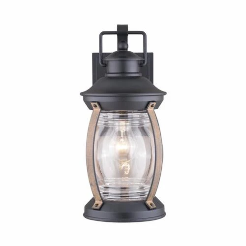 Coupon ⌛ Patriot Lighting® Zion Textured Black And Replica Wood Outdoor Wall Light 🧨 5 Coupon ⌛ Patriot Lighting® Zion Textured Black And Replica Wood Outdoor Wall Light 🧨 - Image 3