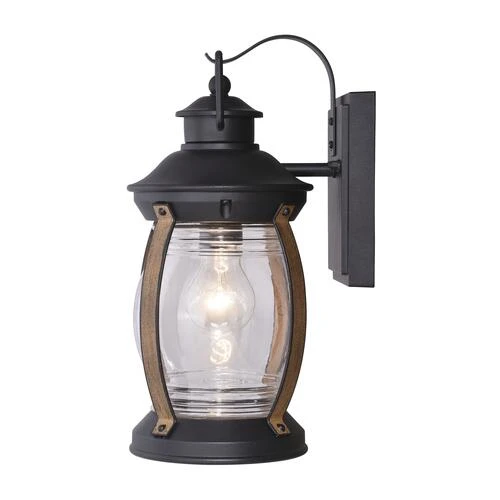 Coupon ⌛ Patriot Lighting® Zion Textured Black And Replica Wood Outdoor Wall Light 🧨 6 Coupon ⌛ Patriot Lighting® Zion Textured Black And Replica Wood Outdoor Wall Light 🧨 - Image 4