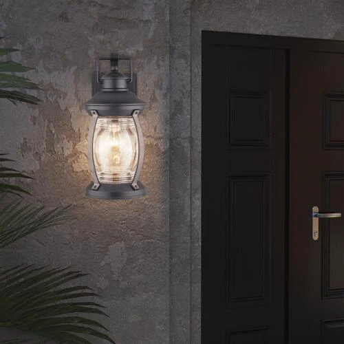 Coupon ⌛ Patriot Lighting® Zion Textured Black And Replica Wood Outdoor Wall Light 🧨 7 Coupon ⌛ Patriot Lighting® Zion Textured Black And Replica Wood Outdoor Wall Light 🧨 - Image 5