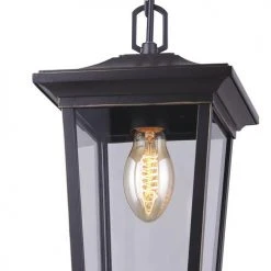 Best Pirce ⭐ Patriot Lighting® Holliday Oil Rubbed Bronze 1 Light Outdoor Pendant ⌛ -Patriot Light Store 3561126 DETAIL