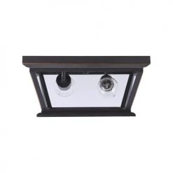 Coupon 😀 Patriot Lighting® Holliday Oil-Rubbed Bronze 2-Light Outdoor Flush Mount Ceiling Light 🧨 -Patriot Light Store 3561127 P LS OFF