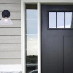 Budget 🎉 Patriot Lighting® Connie Black Outdoor Wall Light - 2 Pack ✔️ -Patriot Light Store 3561132 LIFE