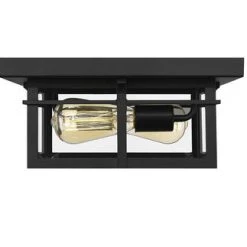 Coupon 💯 Patriot Lighting® Ward Matte Black Flush Mount Outdoor Ceiling Light ⌛ 13 Coupon 💯 Patriot Lighting® Ward Matte Black Flush Mount Outdoor Ceiling Light ⌛ -Patriot Light Store 3561189 P ALT2