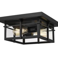 Coupon 💯 Patriot Lighting® Ward Matte Black Flush Mount Outdoor Ceiling Light ⌛ 16 Coupon 💯 Patriot Lighting® Ward Matte Black Flush Mount Outdoor Ceiling Light ⌛ -Patriot Light Store 3561189 P ALT5